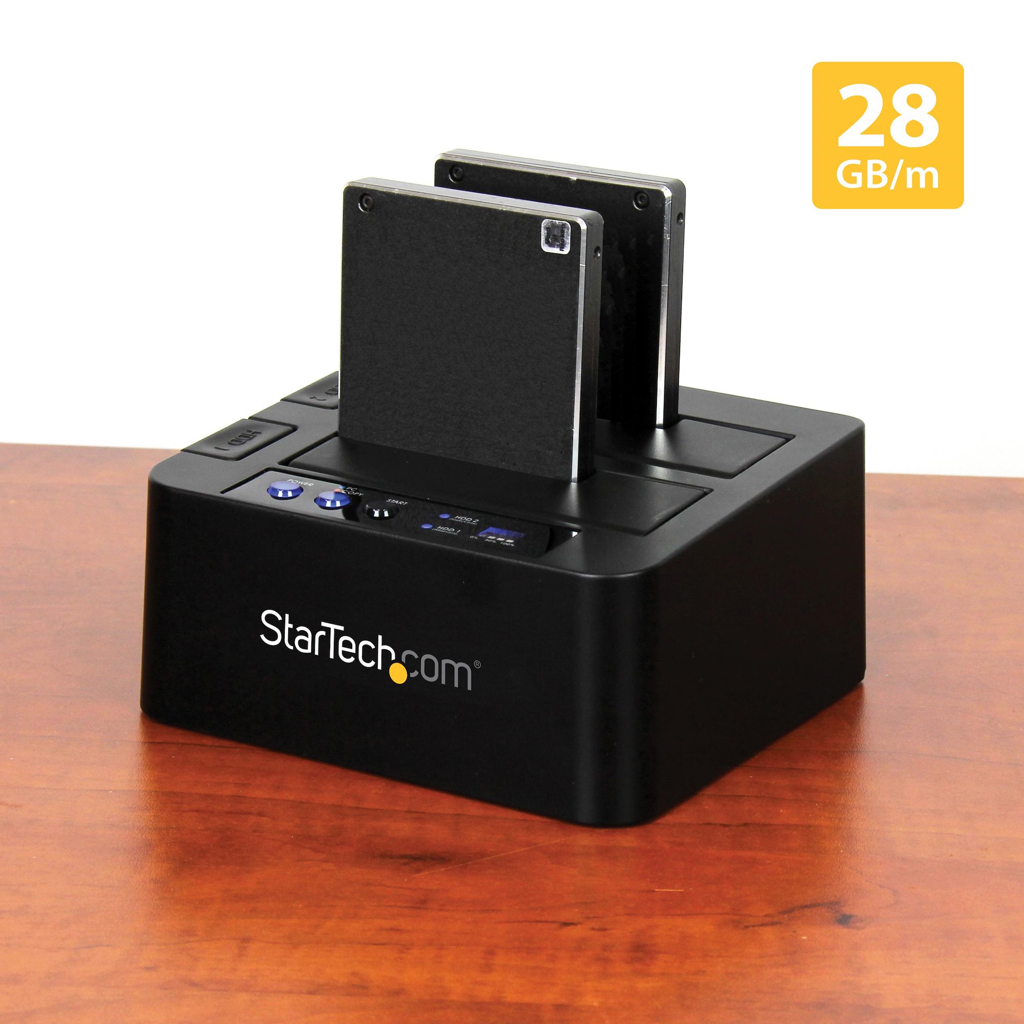 STARTECH.COM USB 3.1 10 Gbit/s Duplizierer Dockingstation für 6,35 & 8,89cm 2,5zoll & 3,5zoll SATA SSD/HDD Laufwerke