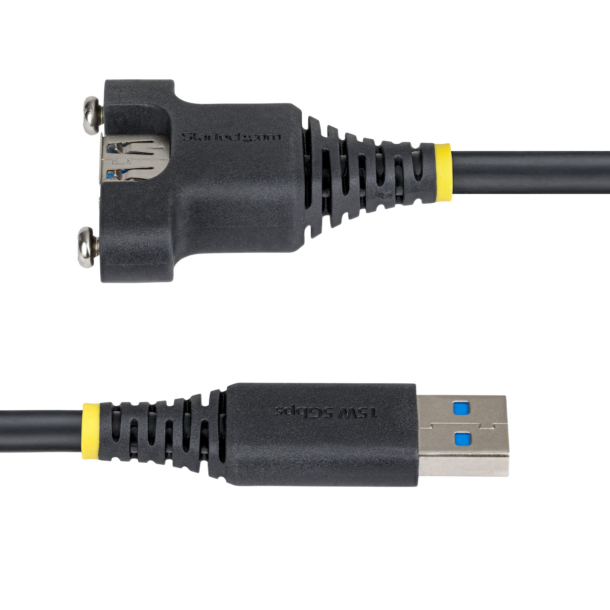 2M USB 3.0 TYPE A F-M PANEL F TO M PANEL BLACK CABLE