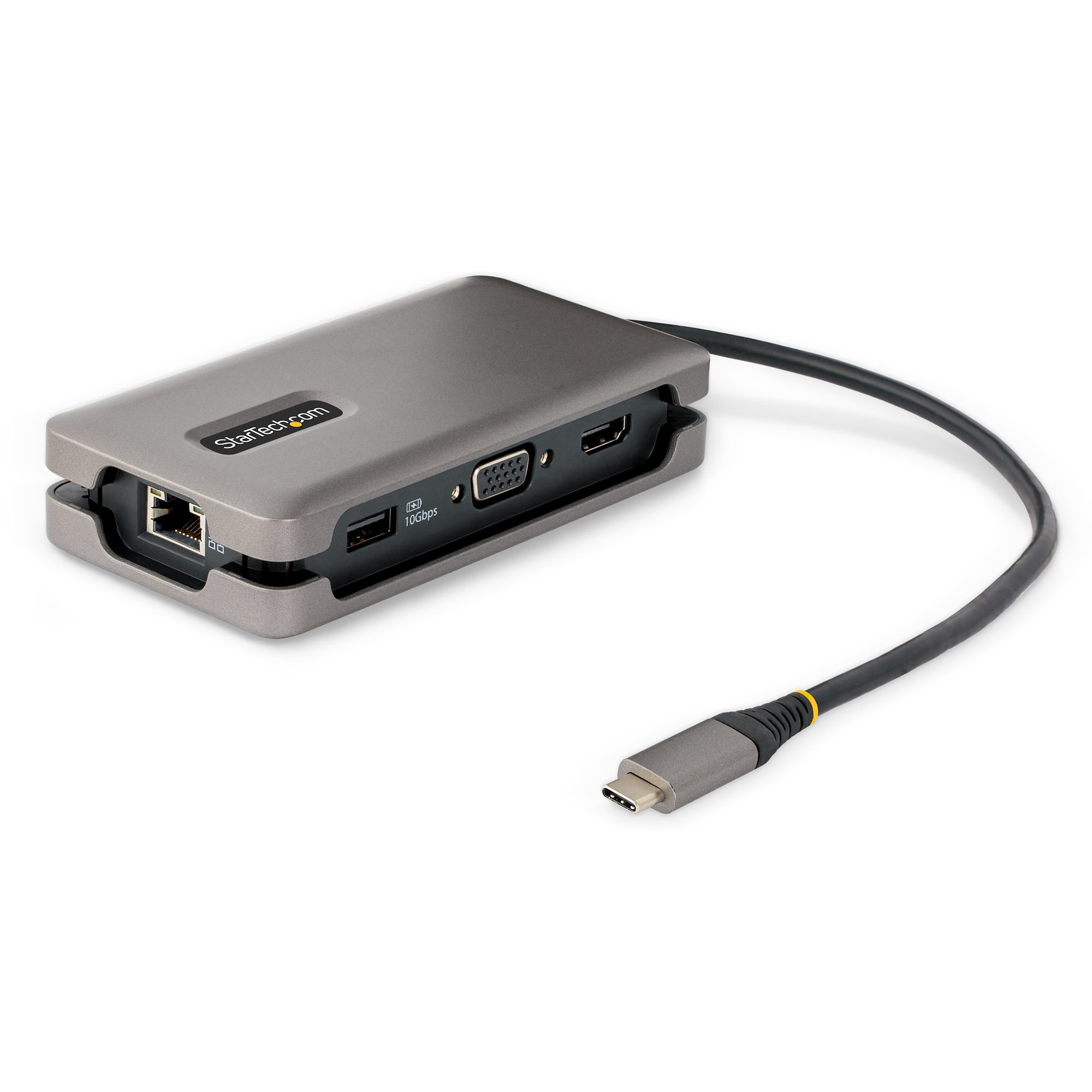 STARTECH.COM USB-C Multiport Adapter USB C auf VGA/4K 60Hz HDMI Adapter USBC Hub 100W PD Laptop USB C Dockingstation USB C Adapter D