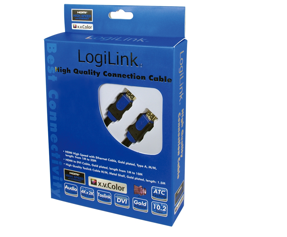 Kabel Logilink HDMI mit Ethernet - 1m