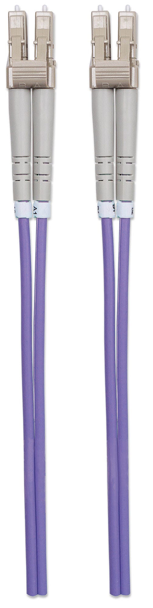 INTELLINET LWL Kabel LC/LC OM4 5m violett 50/125um Duplex Multimode