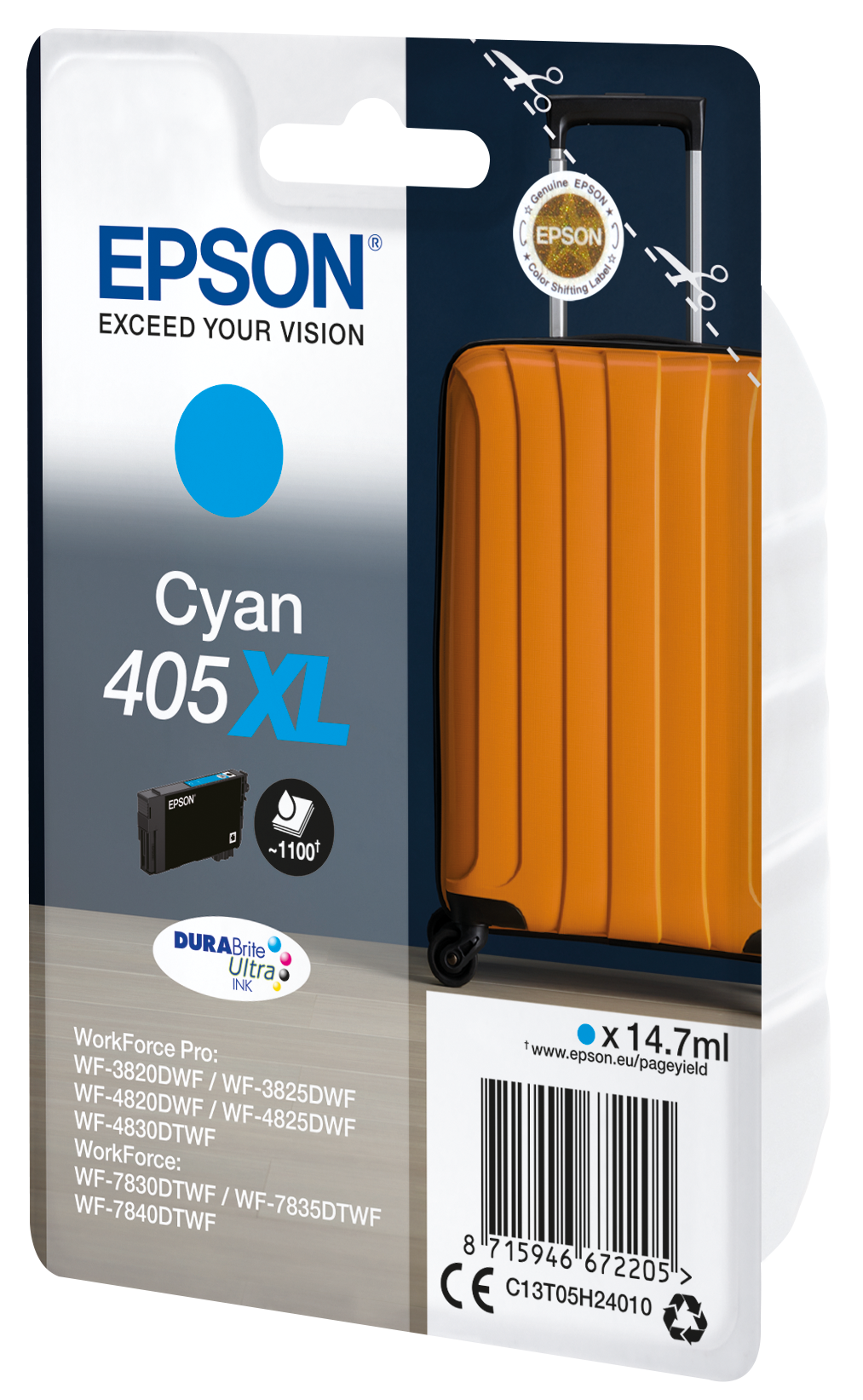 EPSON 405XL / T05H2 (Koffer) cyan Druckerpatrone