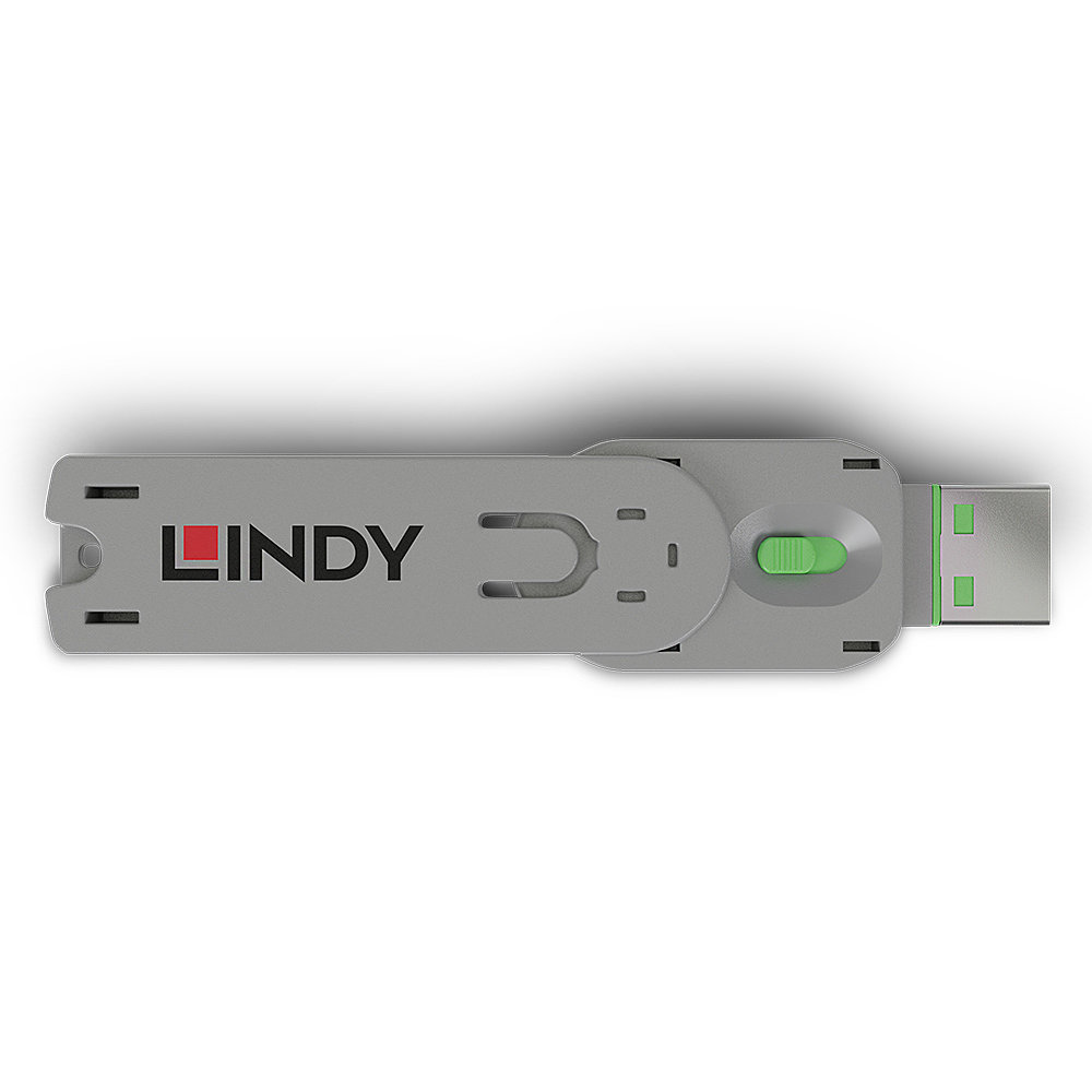 LINDY Schlüssel für USB Typ A Port Schloss grün