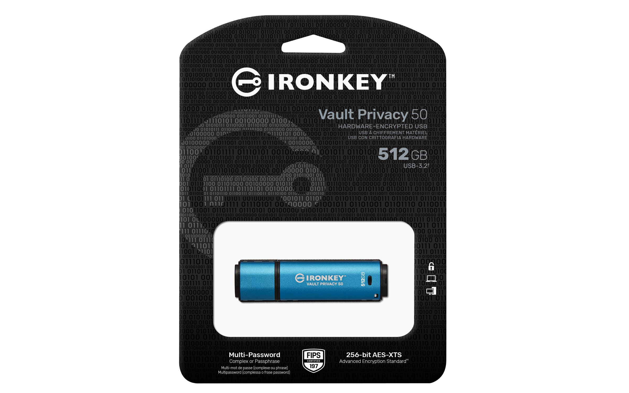 IronKey Vault Privacy 50 512 GB, USB-Stick
