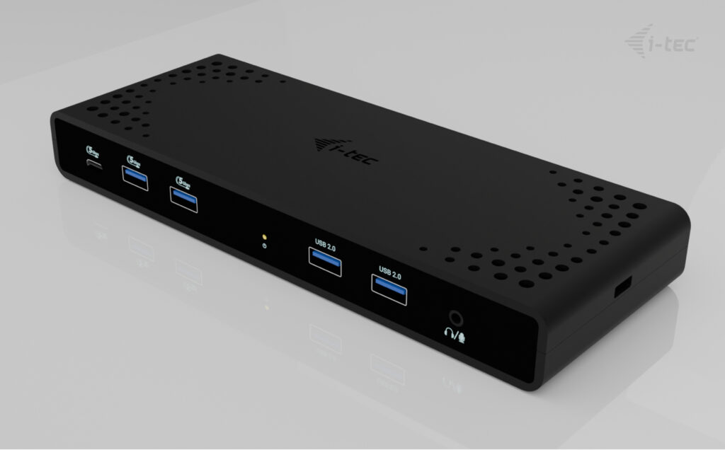 I-TEC Universal Dual 4K Display Docking Station PD 85W + USB-C Charger 100W