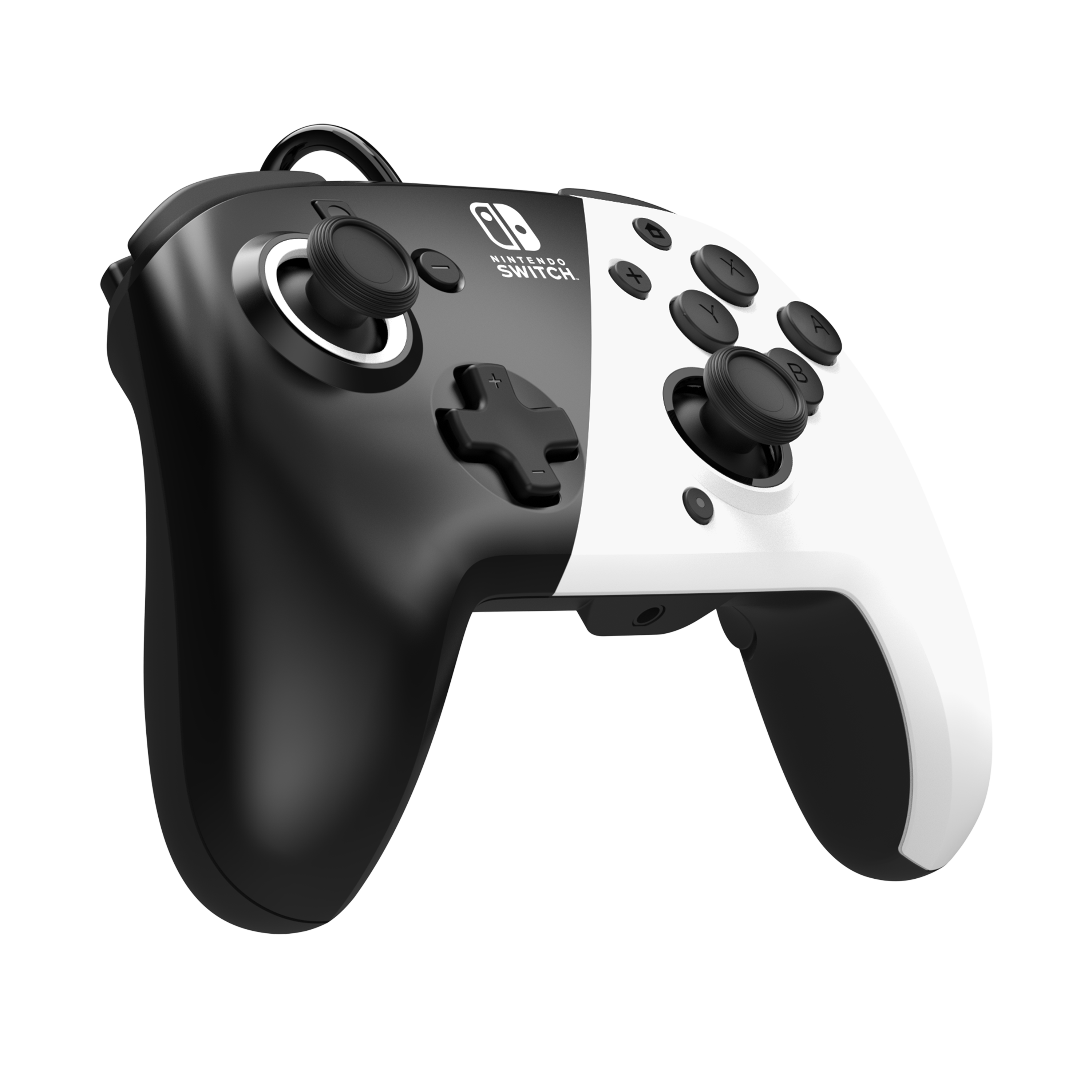 PDP Controller Faceoff Deluxe+Audio schwarz/weiß Switch