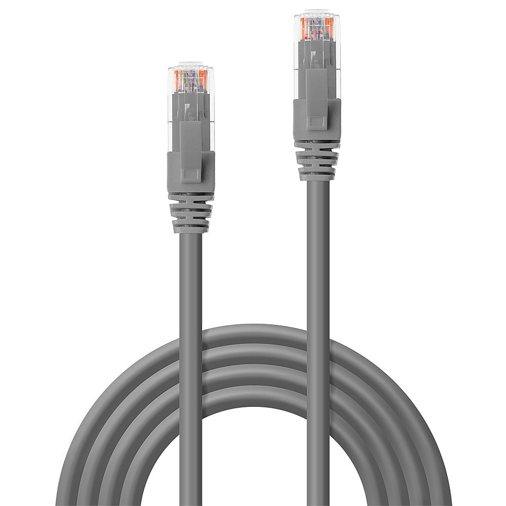 LINDY Patchkabel Cat6 UTP Premium grau 3.00m