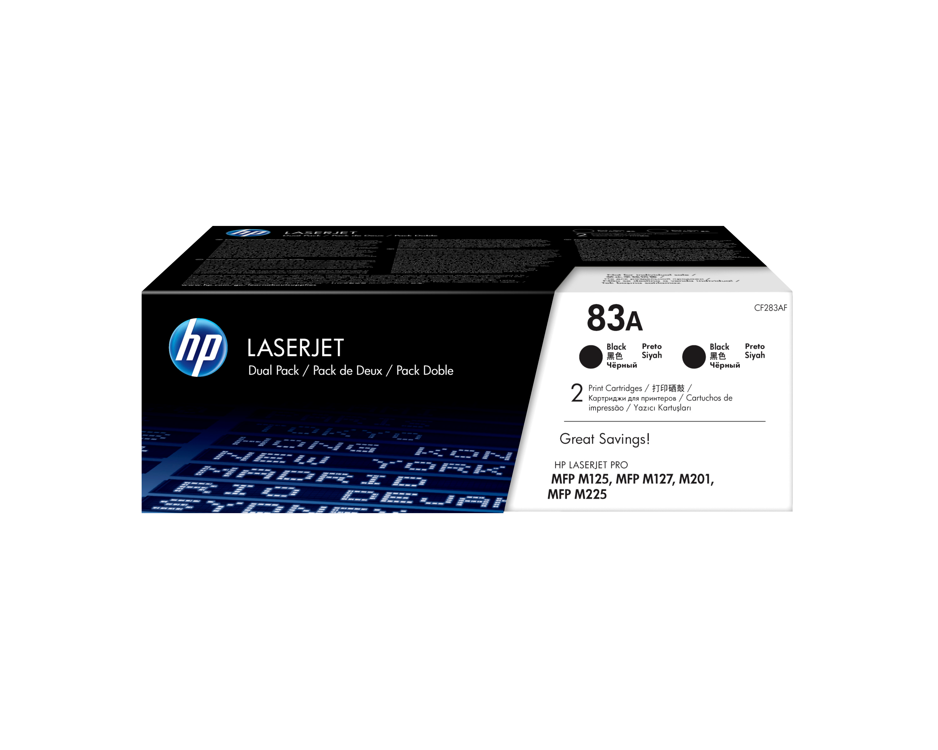 HP 83A (CF283AD) schwarz Tonerkartuschen, 2er-Set