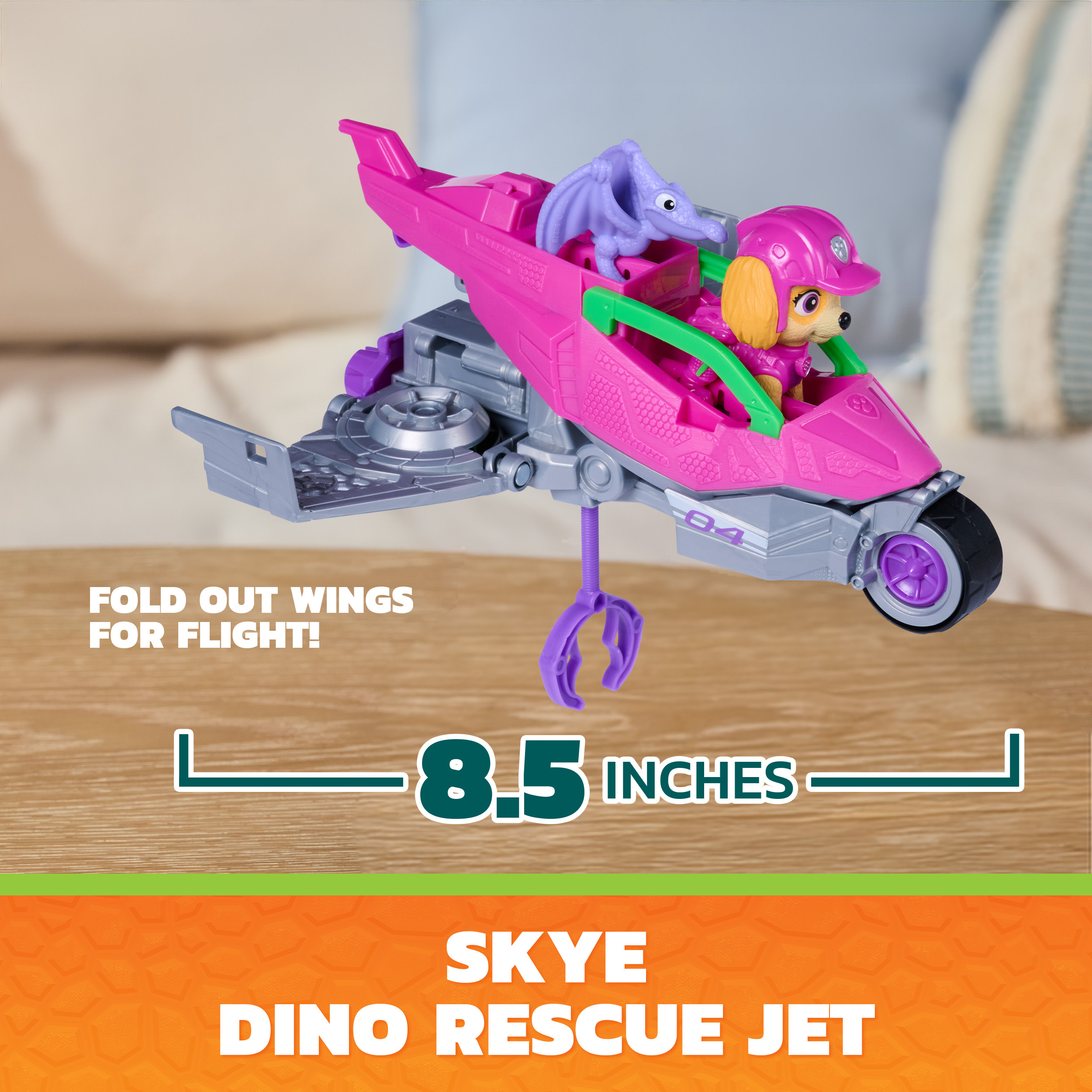 Paw Patrol: Der Dino Film - Skyes Dino-Rettungsjet, Spielfahrzeug