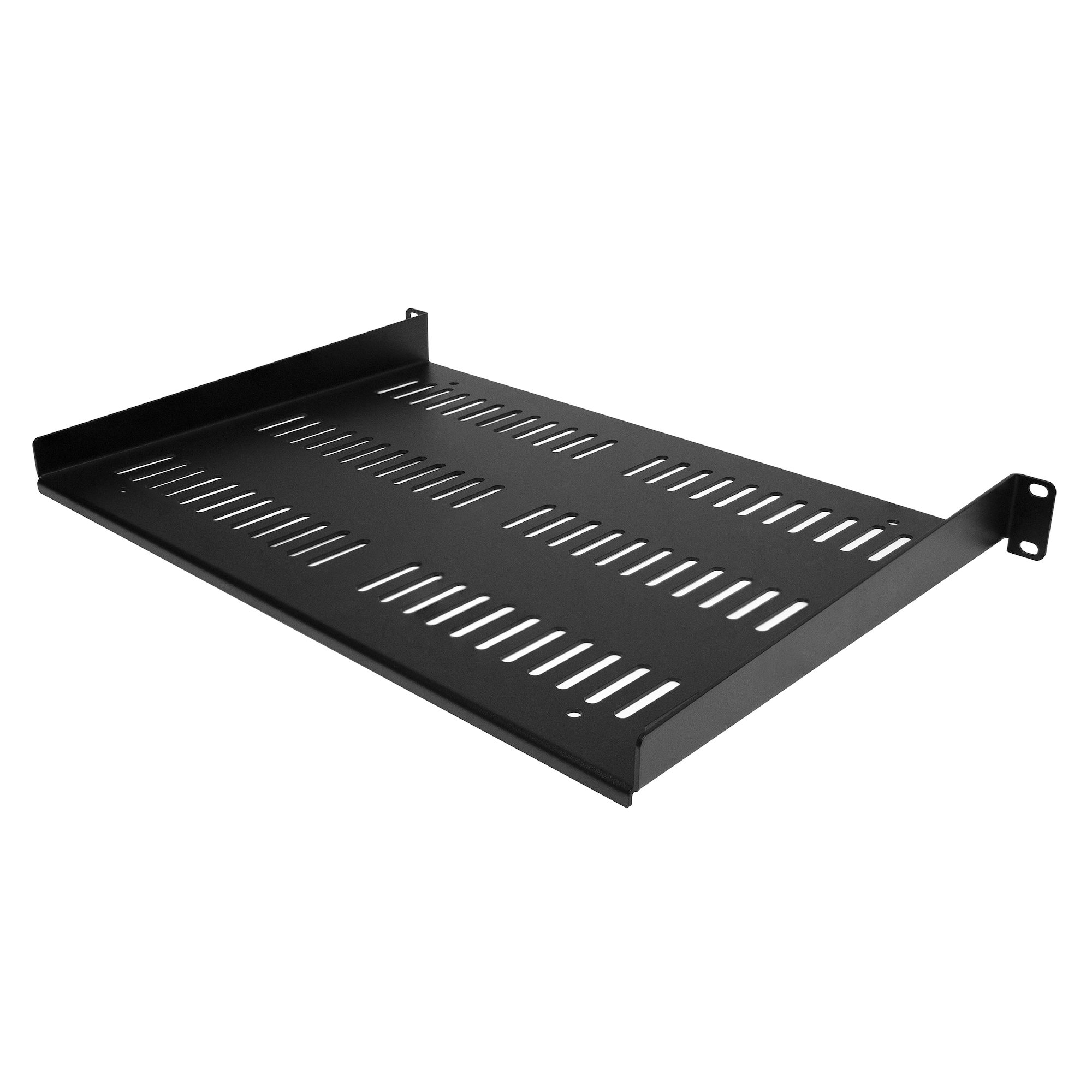 STARTECH.COM 1U Server Rack Shelf - Universal Vented Rack Mount Cantilever Tray for 19in Network Cabinet - Weight Capacity 55lb
