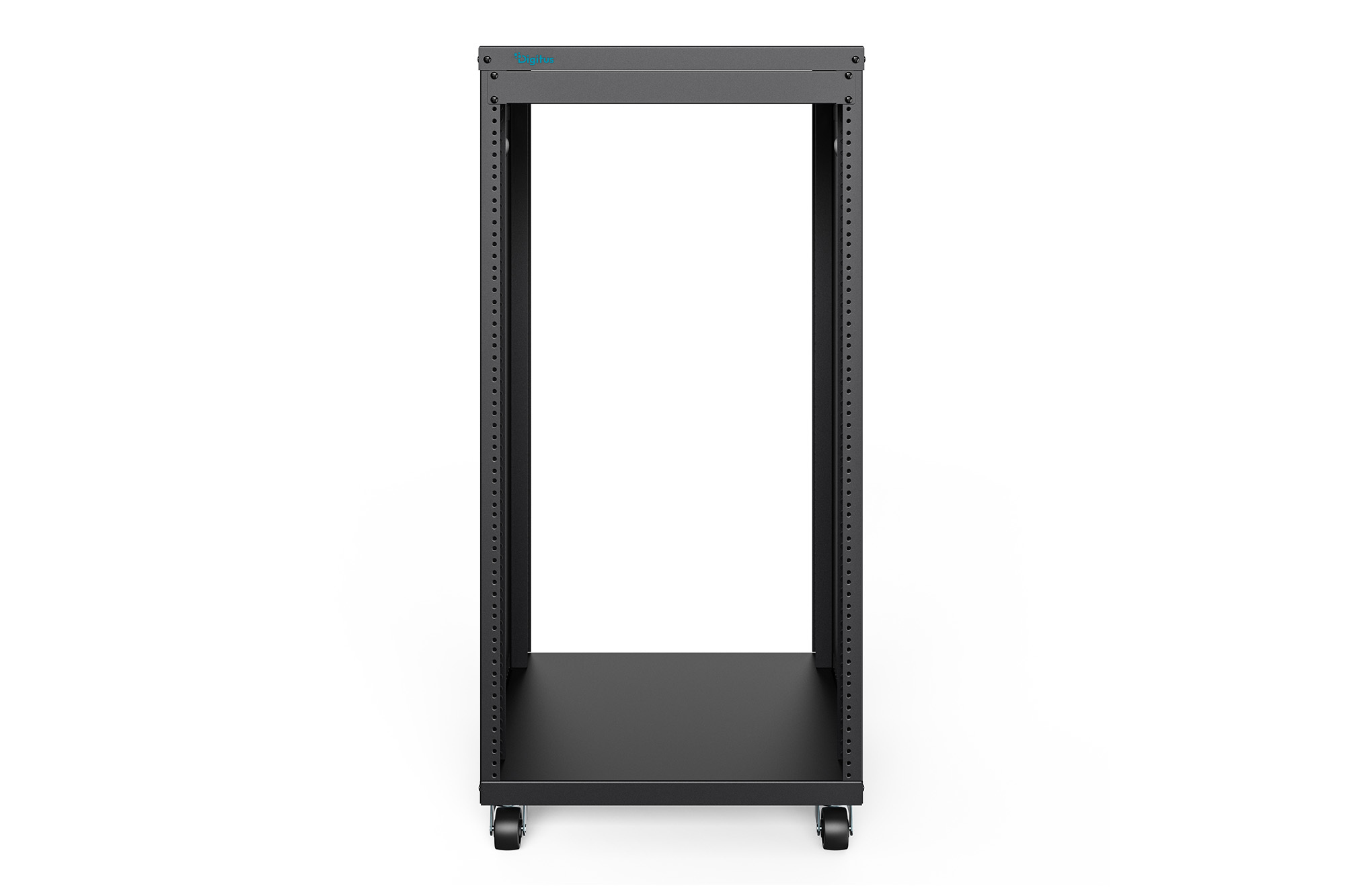 DIGITUS Universal 19-Zoll Equipment Rack mit Rollen, 21HE