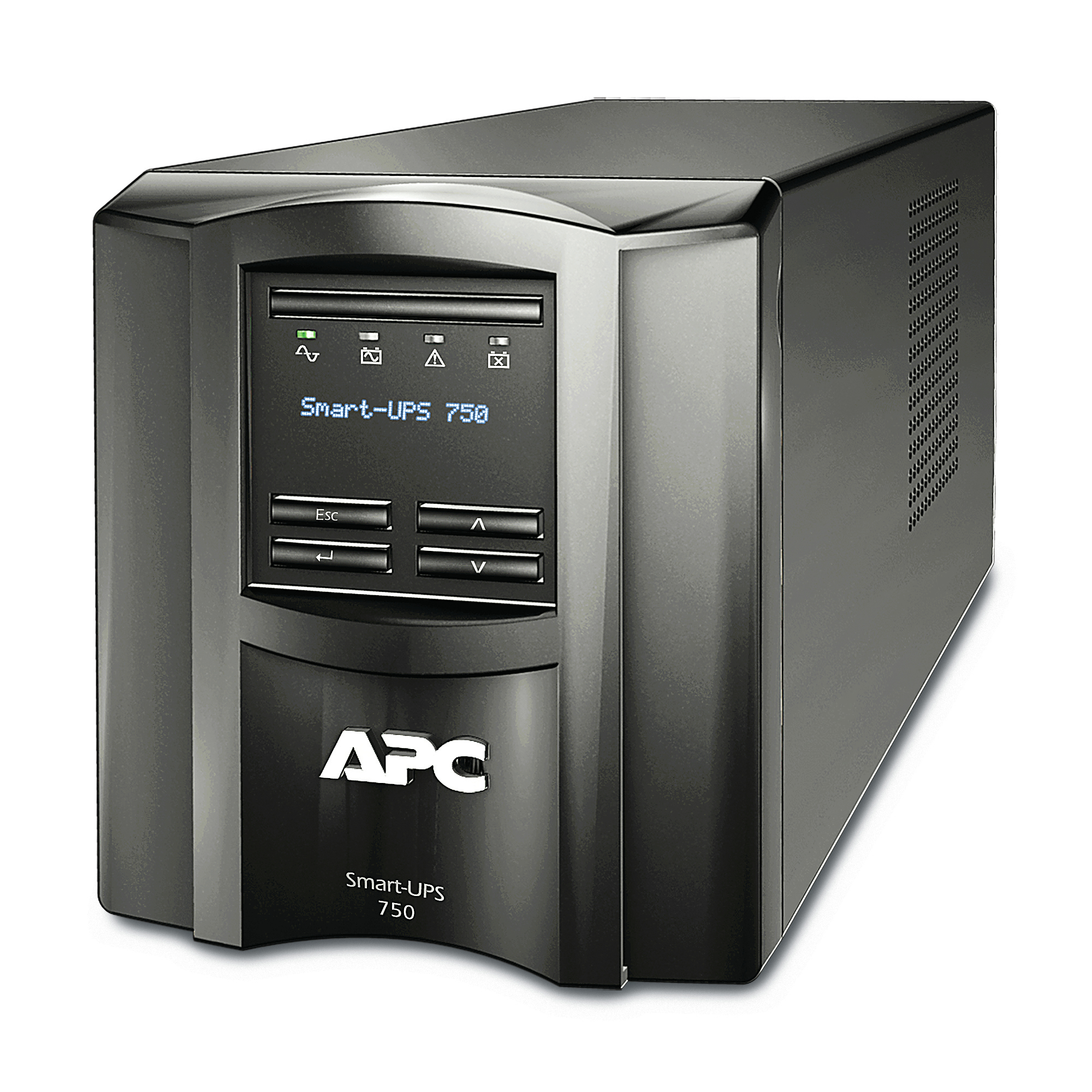 APC Smart-UPS 750VA LCD UPS AC 120V 500Watt 750VA 1-phase Ethernet RS-232 USB output connectors 6 Black with APC SmartConnect