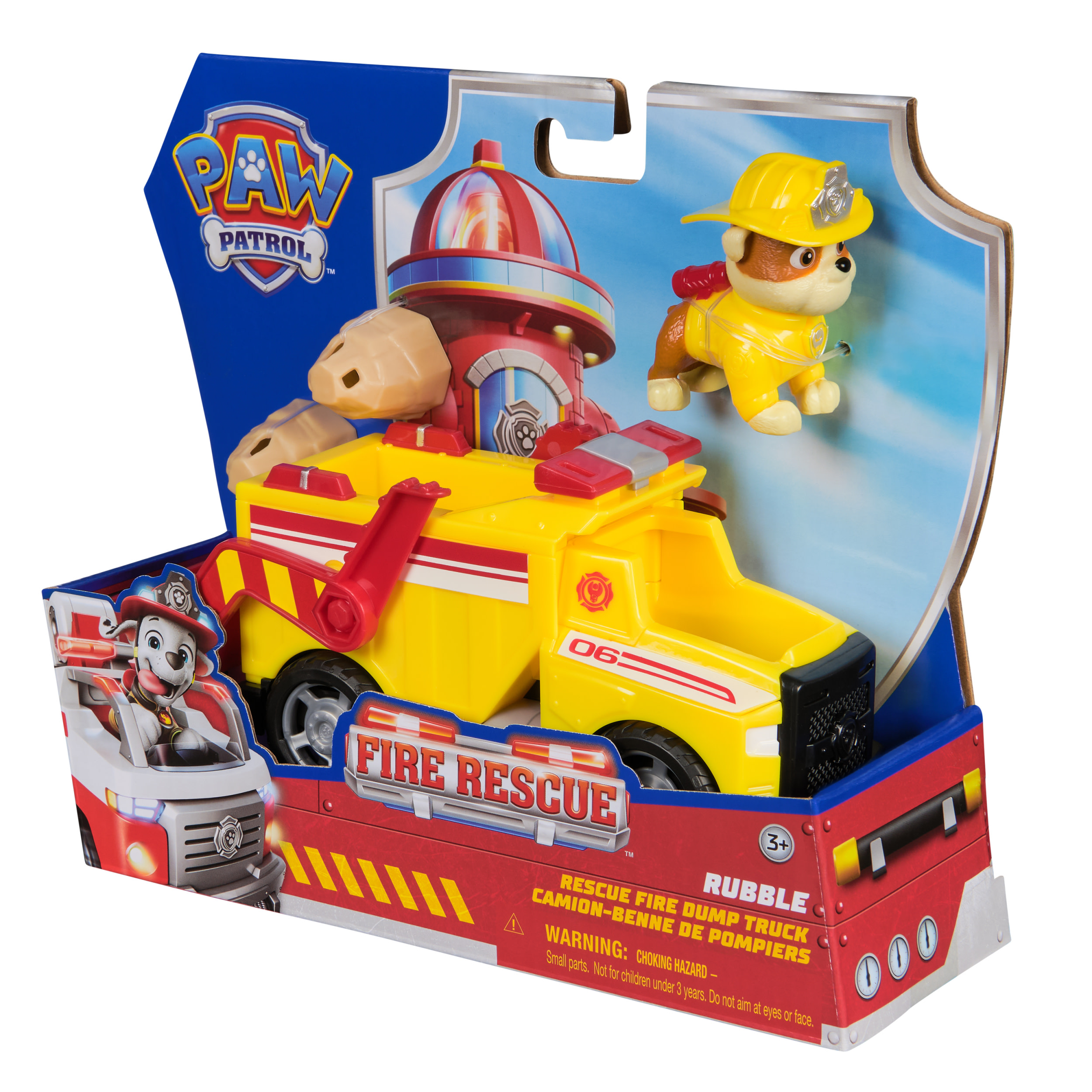 Paw Patrol Fire Rescue - Rubbles Rettungs-Truck, Spielfahrzeug