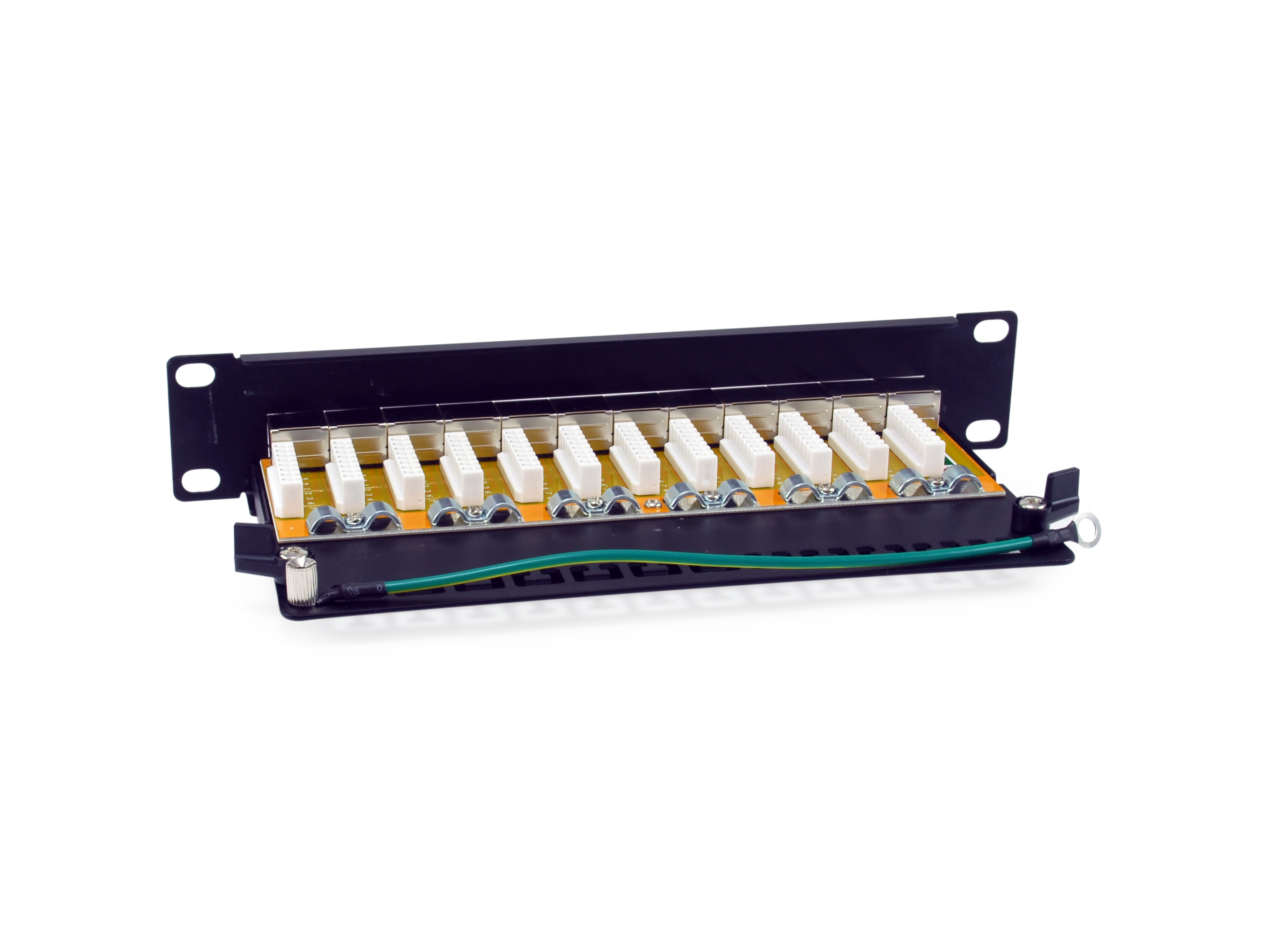 Equip 10 Patchpanel 12xRJ45 Cat6a FTP 1U 500MHz RAL9005