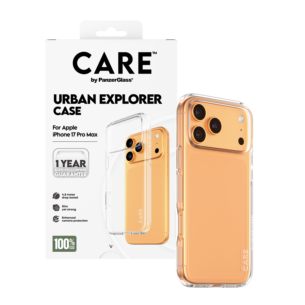 CARE BY FLAGSHIP CASE TRANSPARE EXPLORER W. CLEAR FRAME IPHONE 1