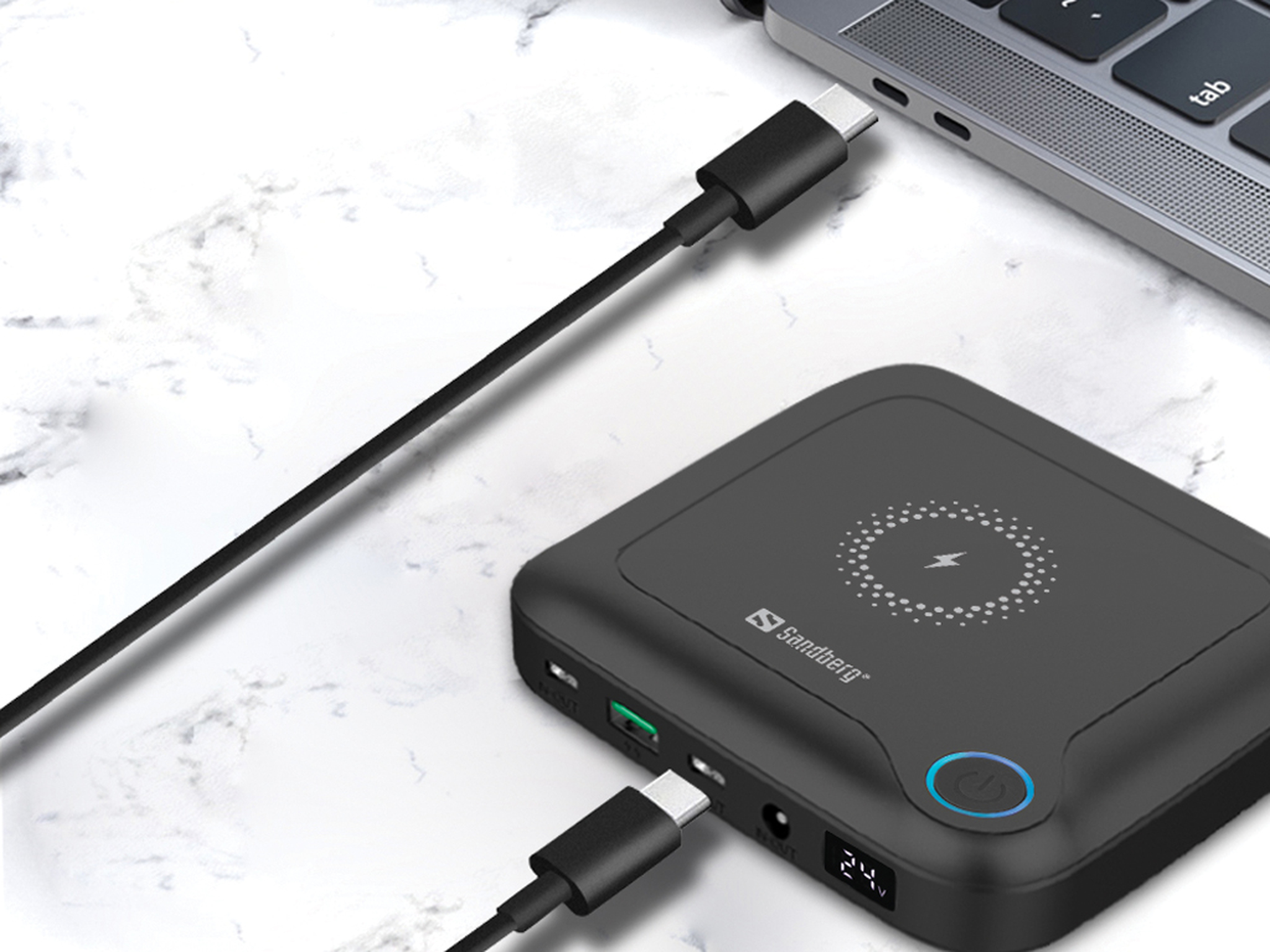 SANDBERG All-in1 Laptop Powerbank 25000