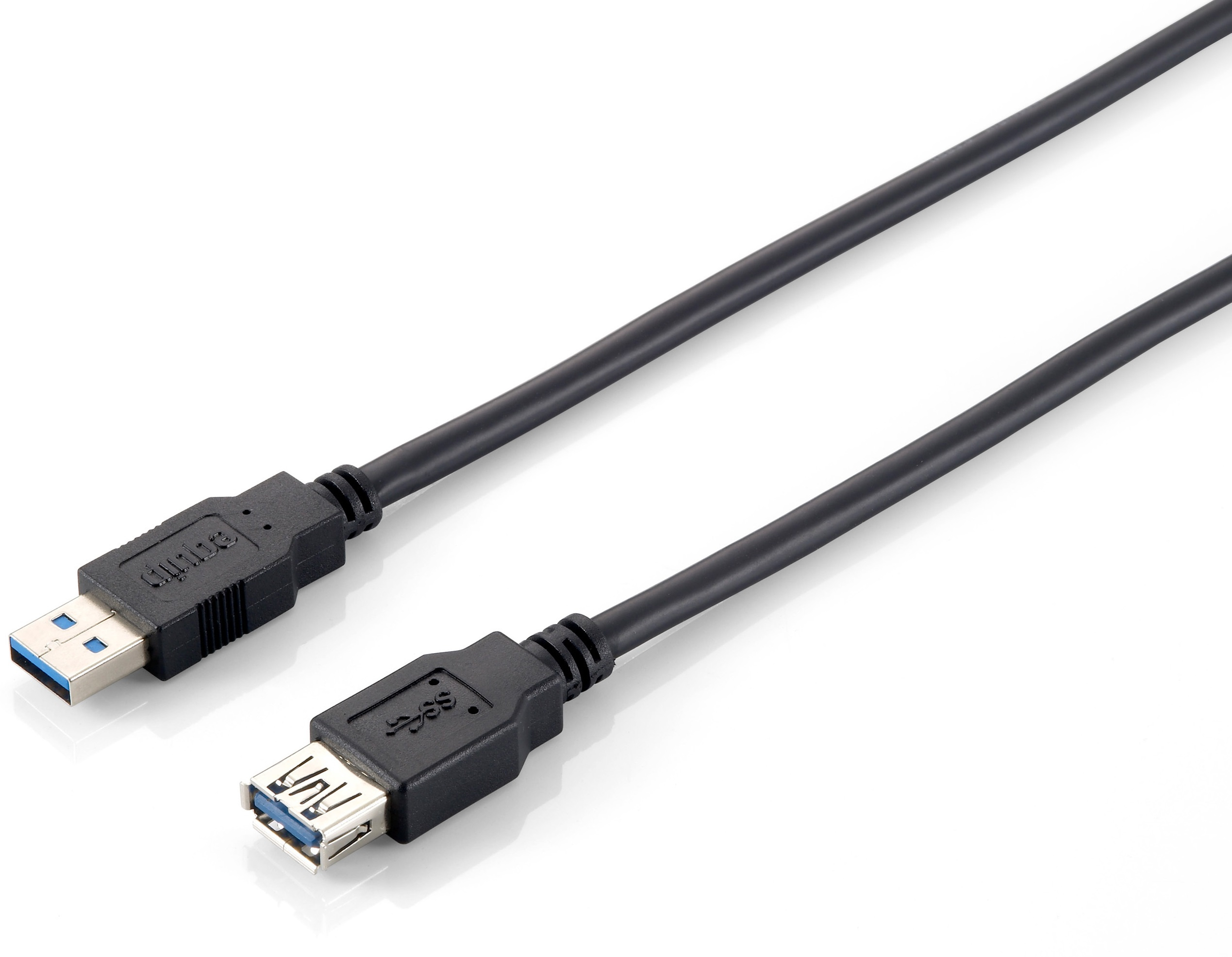 Equip Kabel USB-A3.0->A Erweiterung St/Bu 2.00m schwarz Polybeutel