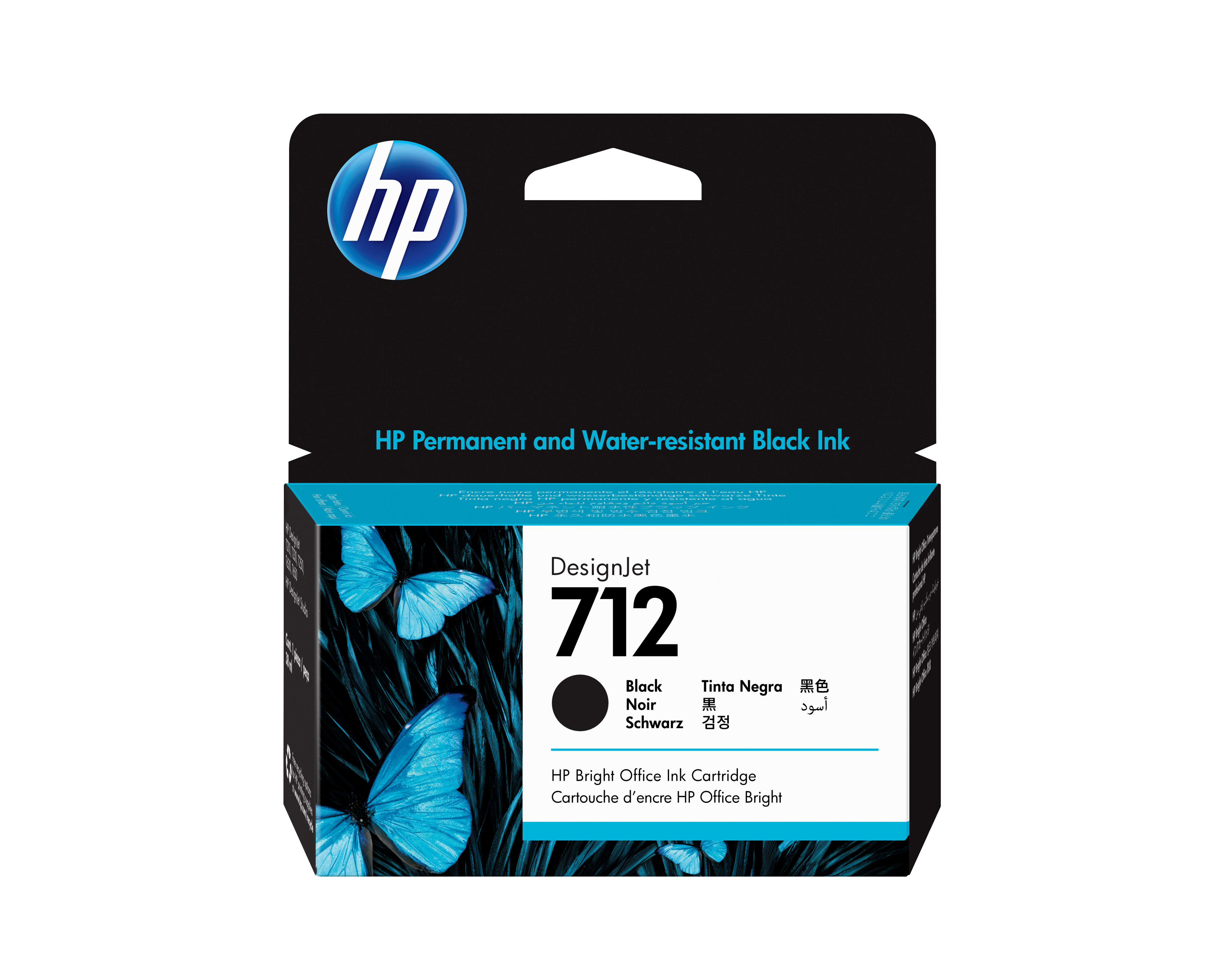 HP 712 Schwarz Tintenpatrone