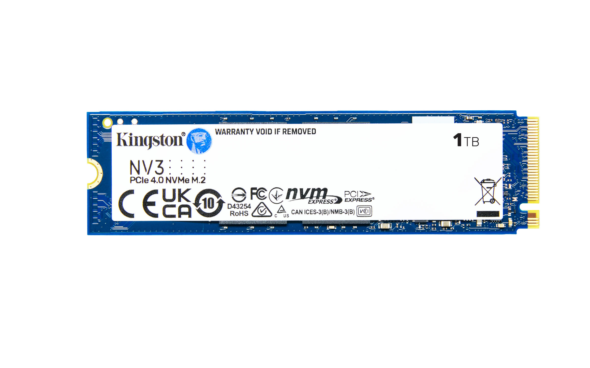 Kingston SNV3S/1000G - SSD - 1 TB - intern - M.2 2280 - PCIe 4.0 x4 (NVMe)