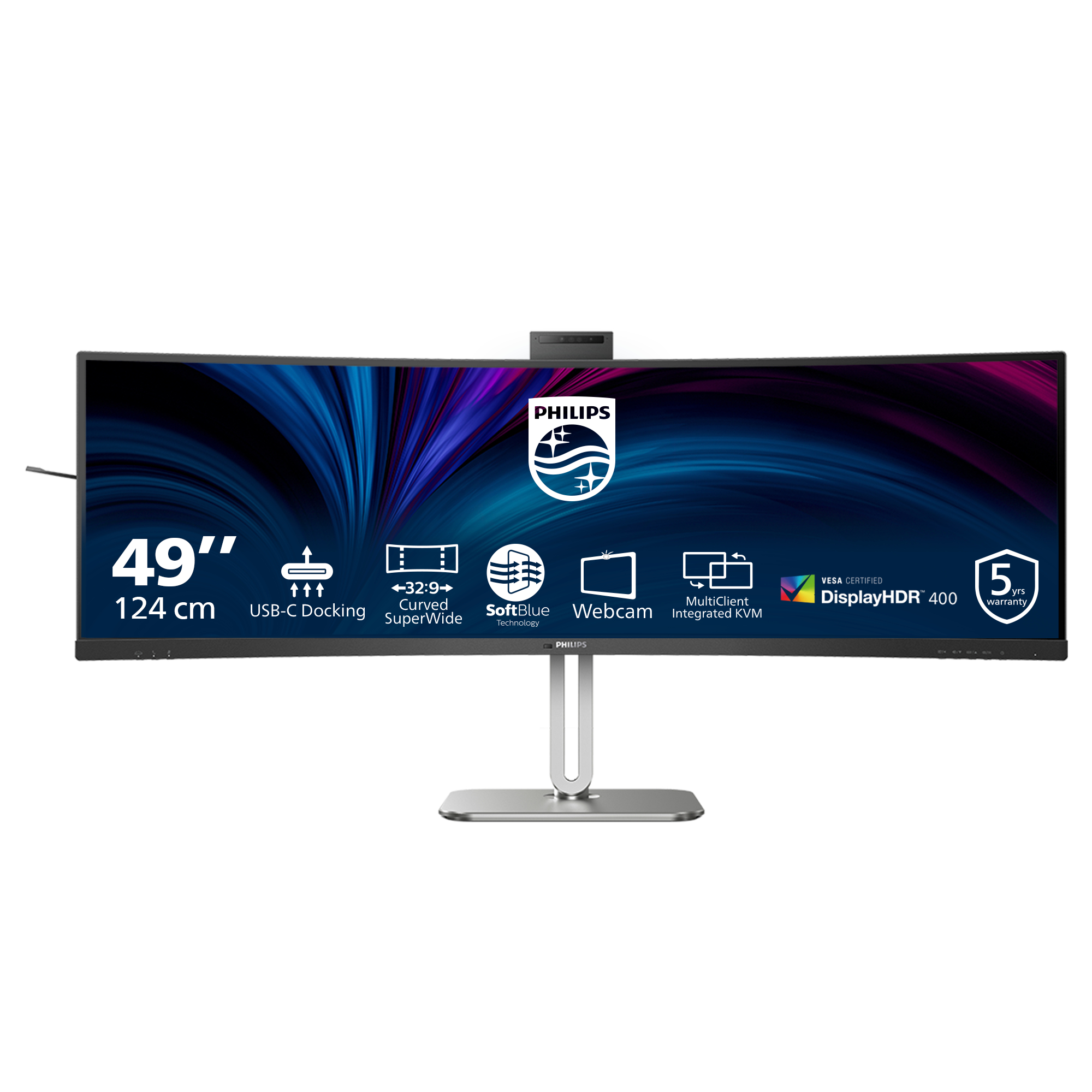 Philips 124,0cm(48,8) 49B2U6900CH 32:9 HDMI+DP+USB-C Curv. retail