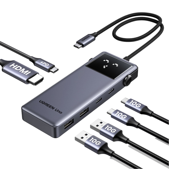 Uno USB-C Hub CM888 6-in-1 , Dockingstation