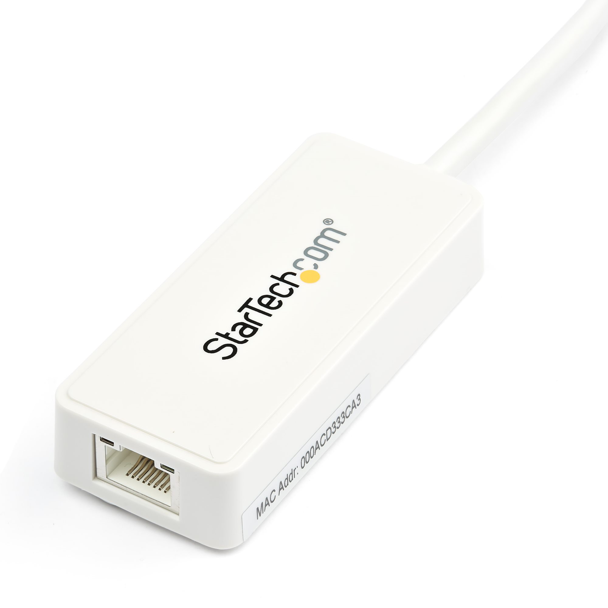 STARTECH.COM USB 3.0 SuperSpeed auf Gigabit Ethernet Lan Adapter mit USB Port - 10/100/1000 RJ45 NIC Netzwerkadapter - St/Bu - W