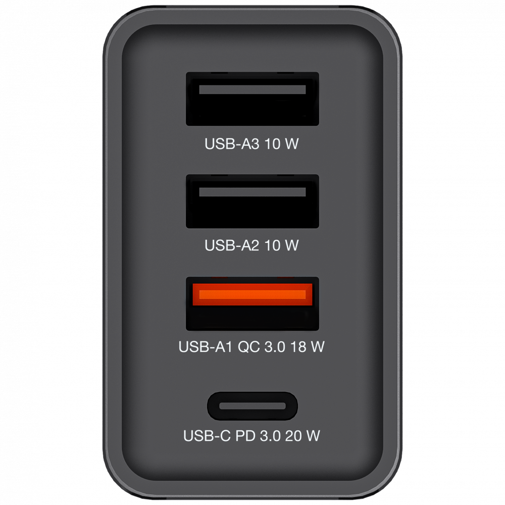 Verbatim CHR-30EU2 USB Charger 30W with 2 x USB-A 10W Black