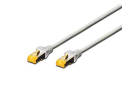 DIGITUS Patchkabel Cat6a S/FTP 2xRJ45 20.0m grau Hebelschutz