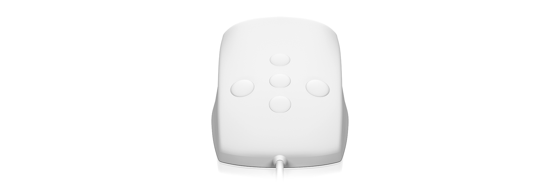 KeySonic Wasserdichte Maus, Silikon, IP68, WH, KSM-3020M-W retail