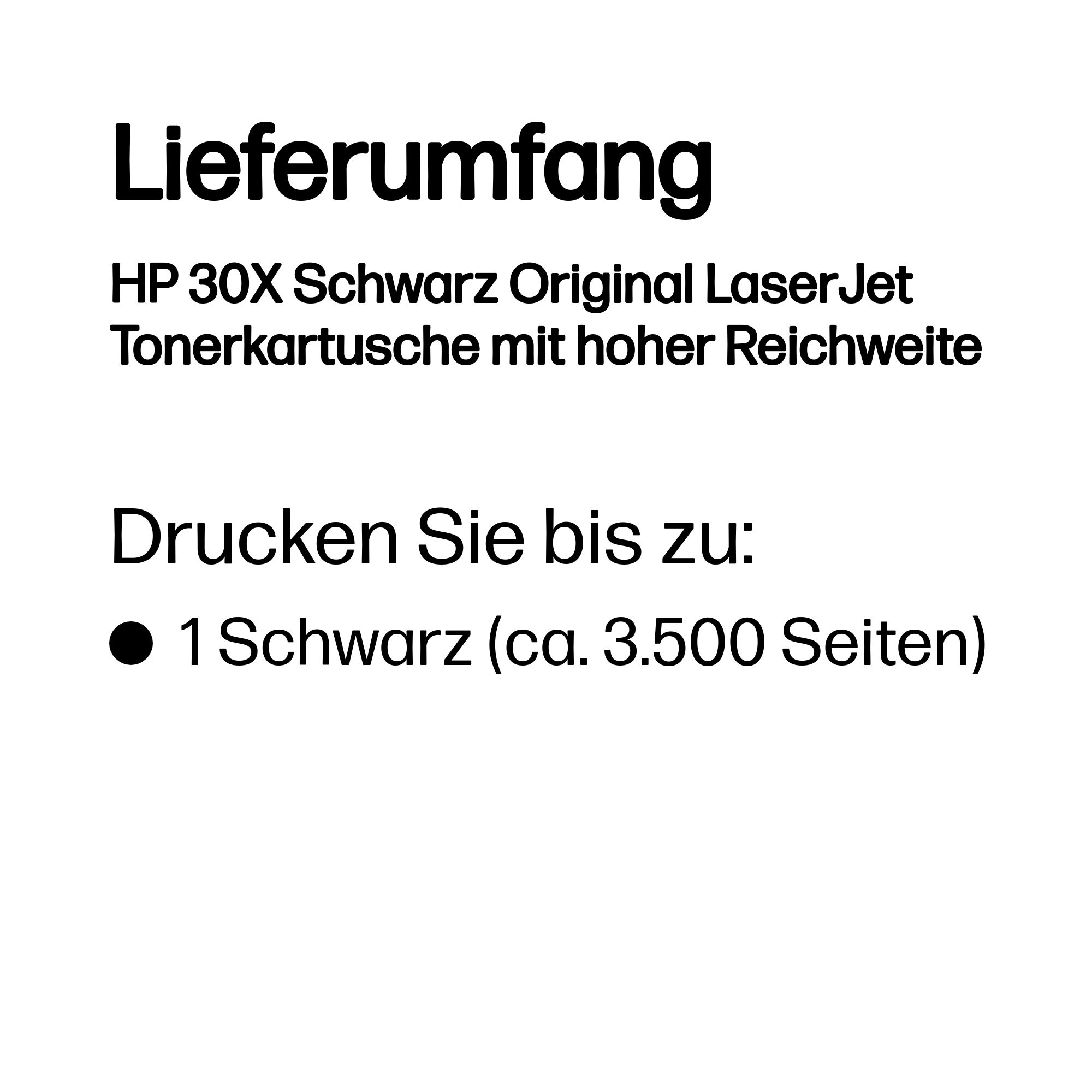 HP 30X Schwarz LaserJet Tonerpatrone