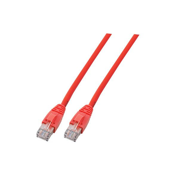 EFB RJ45 Patchkabel U/UTP Cat.6 LSZH CCA 1.00m rot