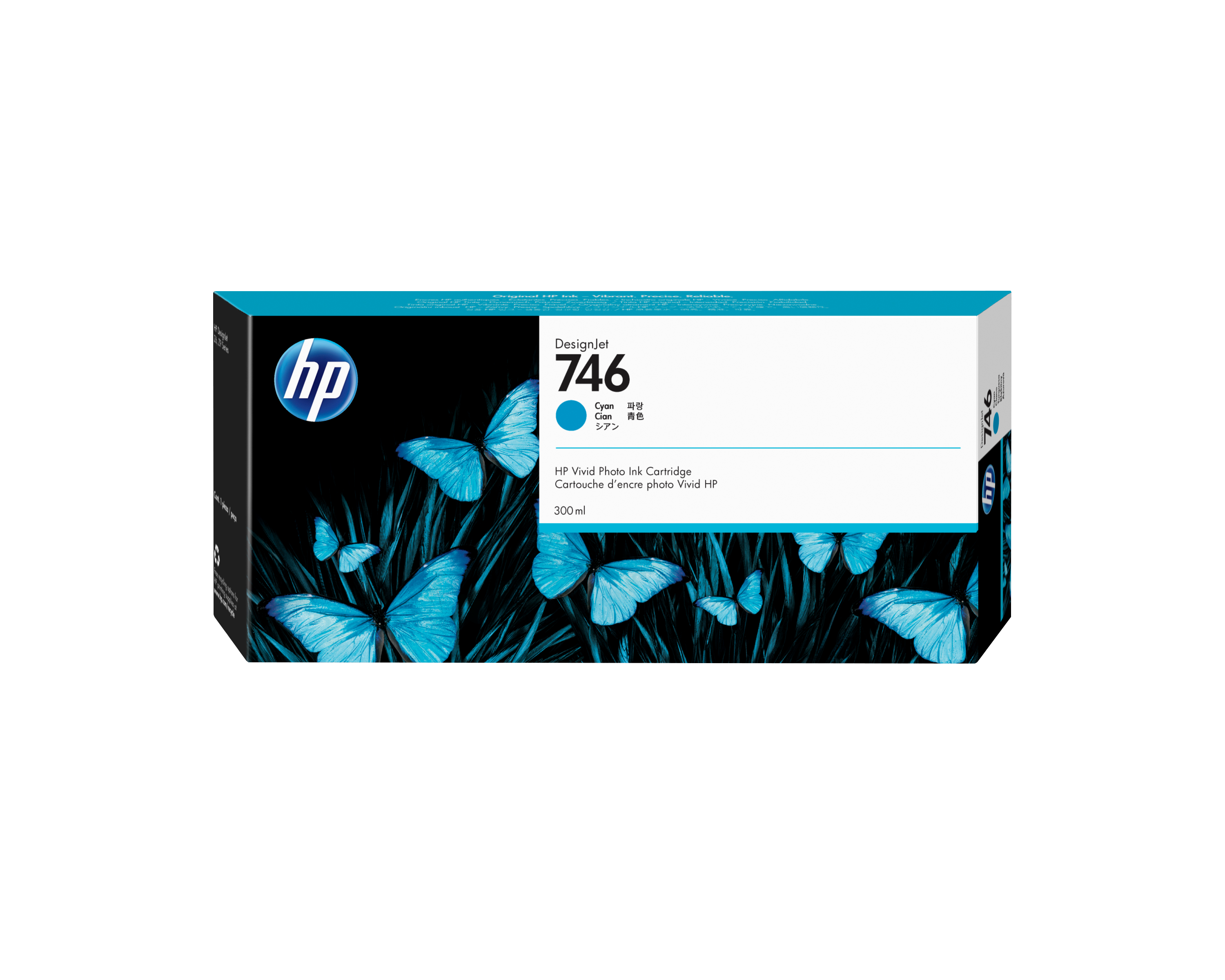 HP 746 300-ml Cyan Ink Cartridge