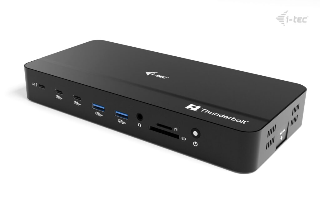 I-TEC THUNDERBOLT 5 DOCK 3X LCD M.2 SLOT 2.5 GLAN PD 140W