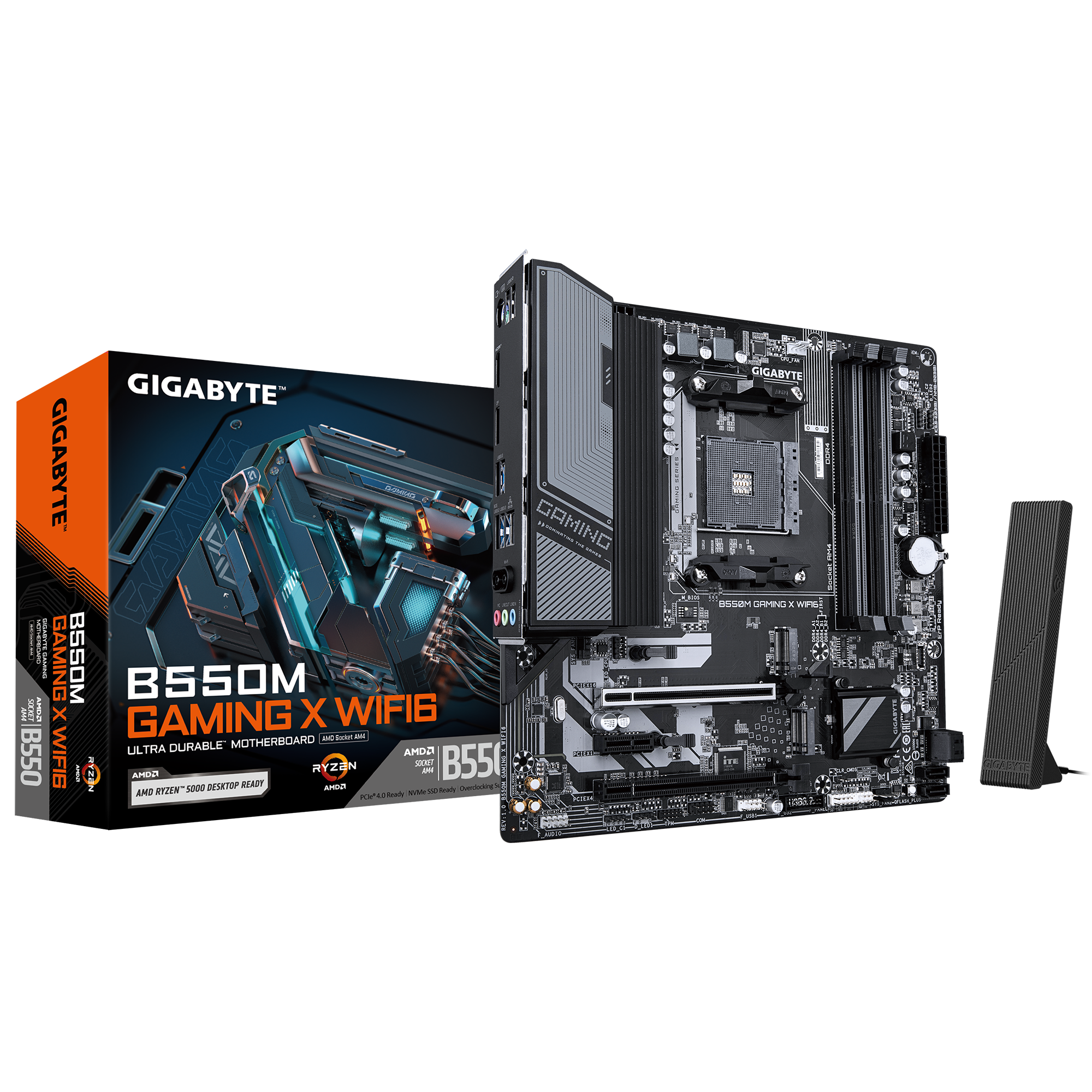 GIGABYTE B550M GAMING X WIFI6 AM4 4xDDR4 2xM.2 4xSATA