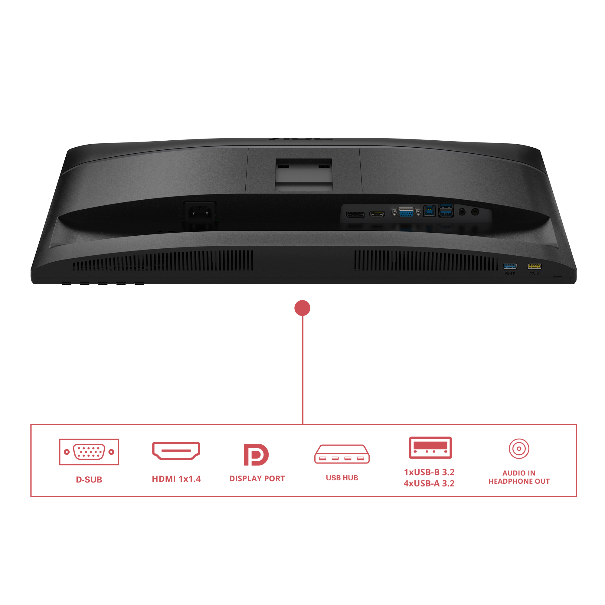 AOC 60,5cm (23,8) 24E4U 16:09 HDMI+DP+USB IPS Lift black