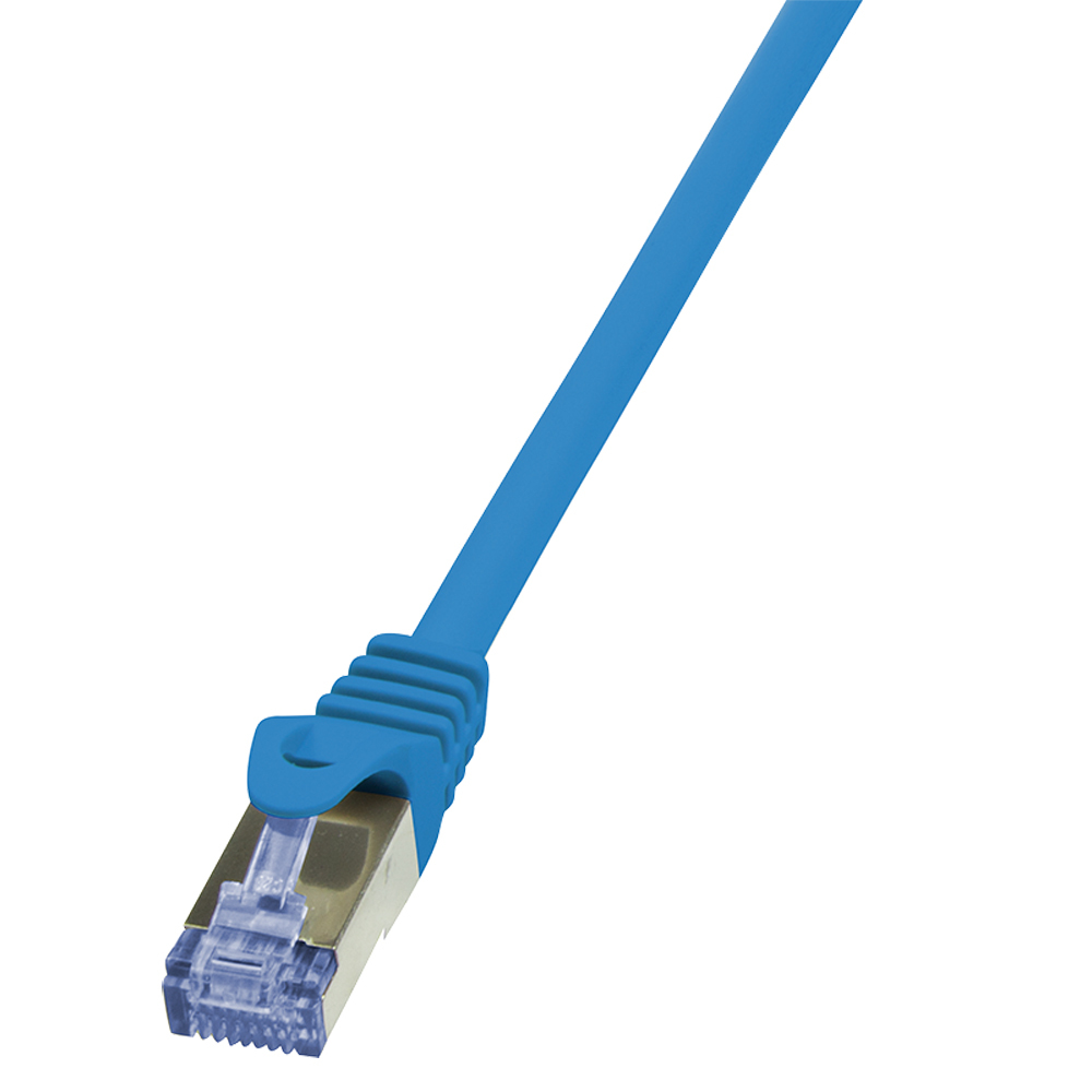Logilink Patchkabel CAT6A S/FTP AWG26 PIMF 0,50m blau