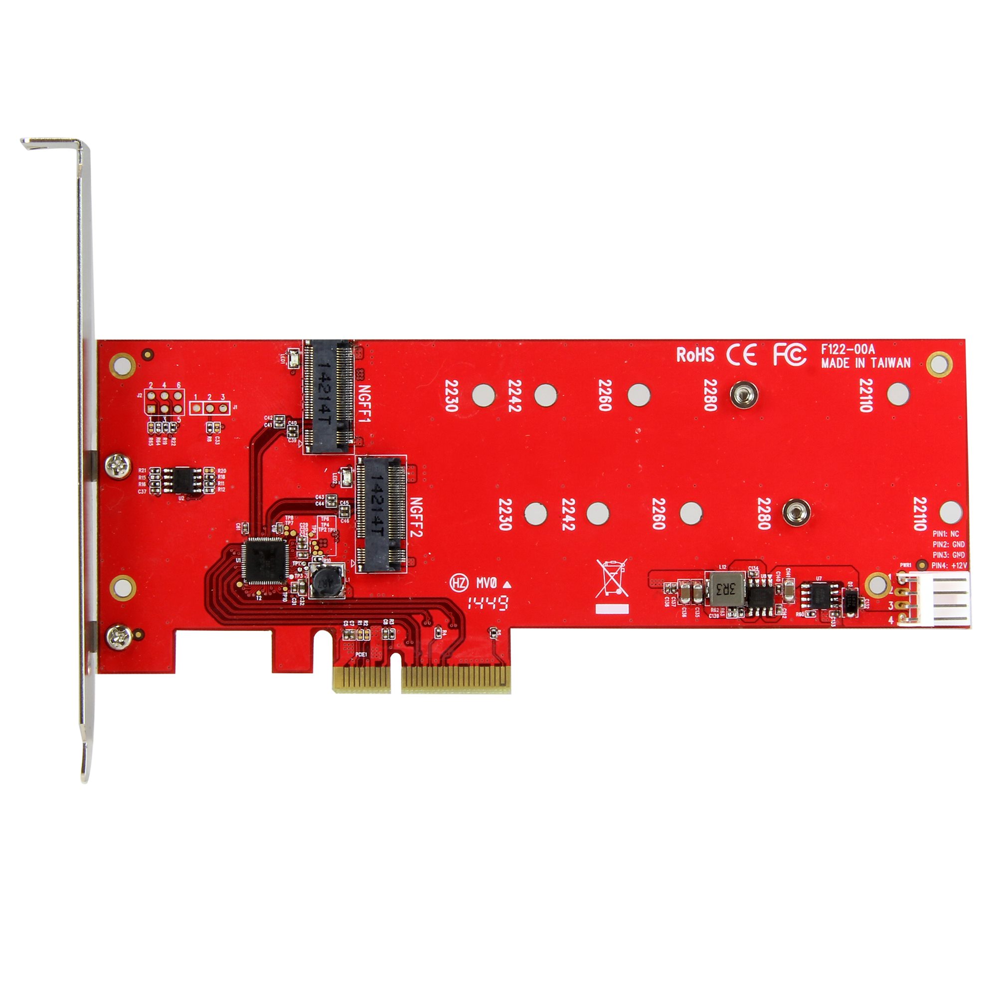 2X M.2 SSD CONTROLLER - PCIE .