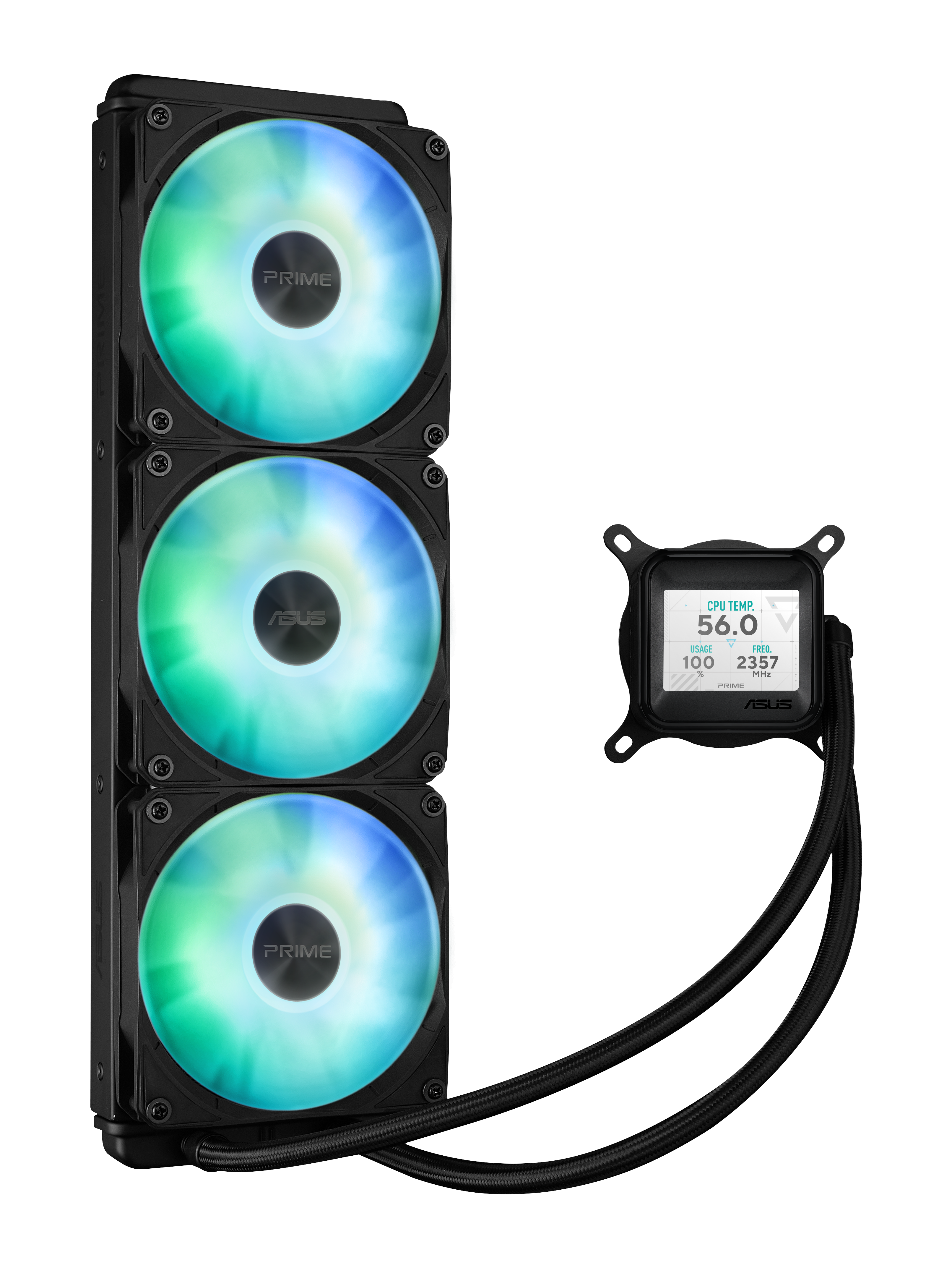 ASUS Prime LC ARGB LCD all-in-one CPU liquid cooler