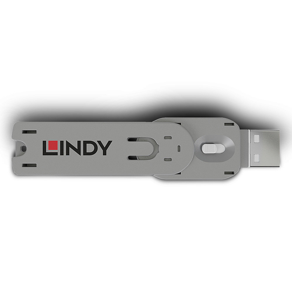LINDY Schlüssel für USB Typ A Port Schloss weiß