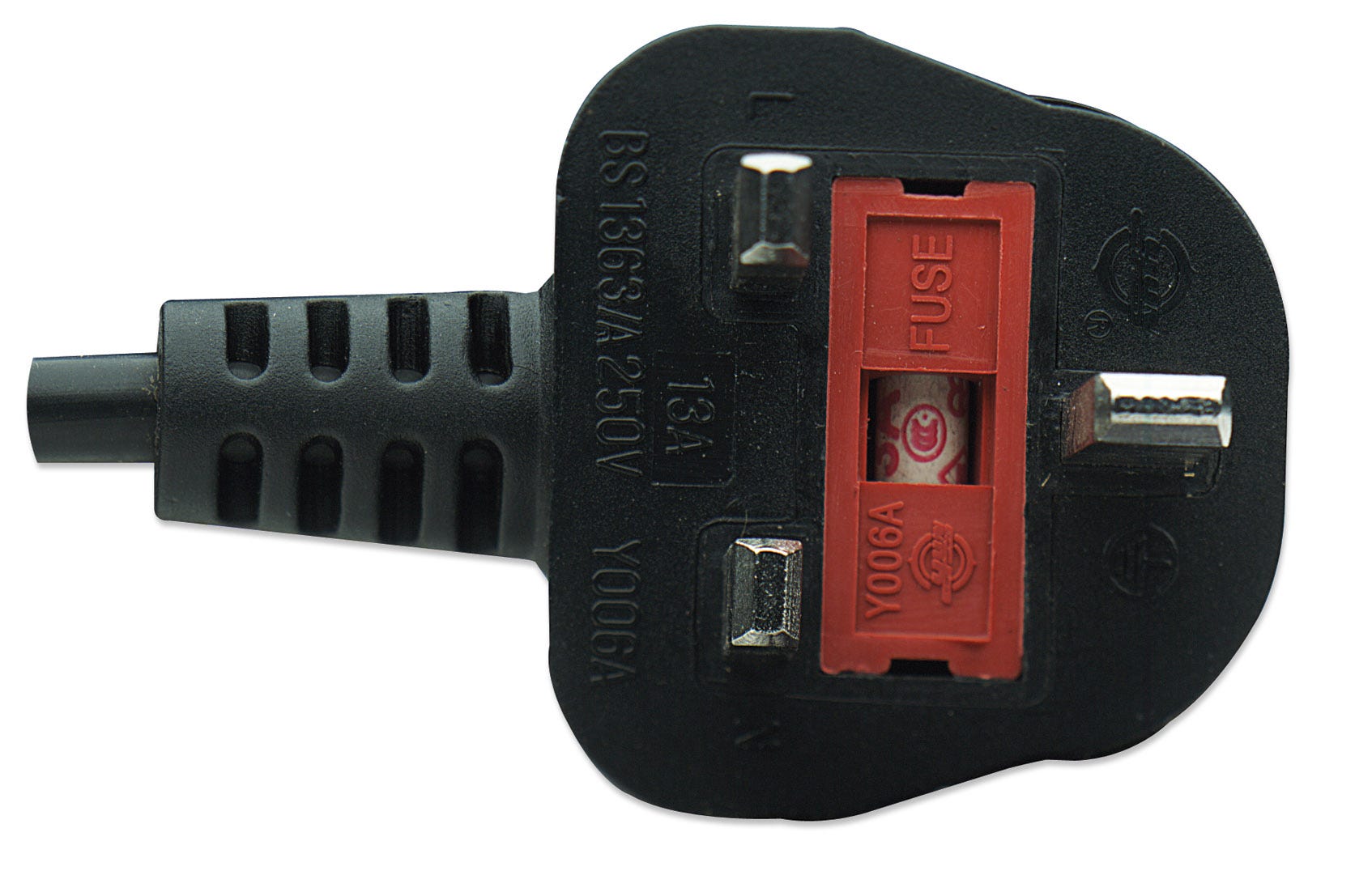 NETZLEITUNG UK BS1363A-C7 180 SCHWARZ 1.8 M 2 X 0.75 MM