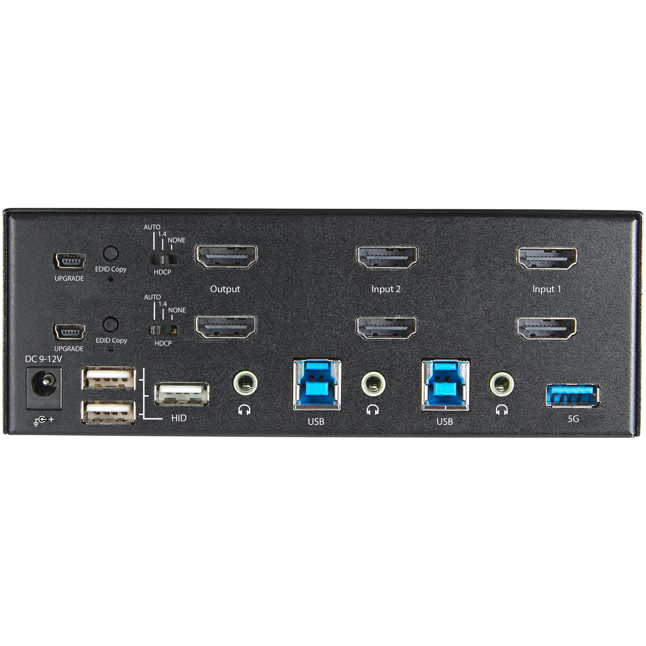 STARTECH.COM 2 Port Dual Monitor HDMI KVM Switch - 4K 60Hz Ultra HD HDR - Desktop 4K HDMI 2.0 KVM Switch