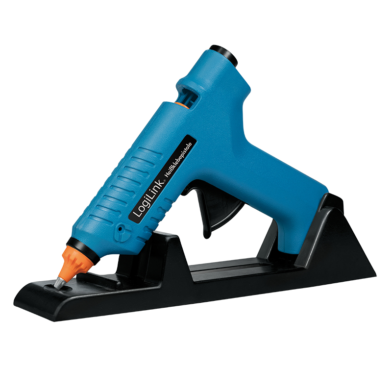 Logilink Heißklebepistole, 80W, kabellos,m. Aufsteller,blau