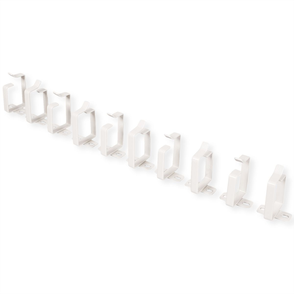 ROLINE Kabelfuhrungsbugel 44x60mm grau 10 Stuck
