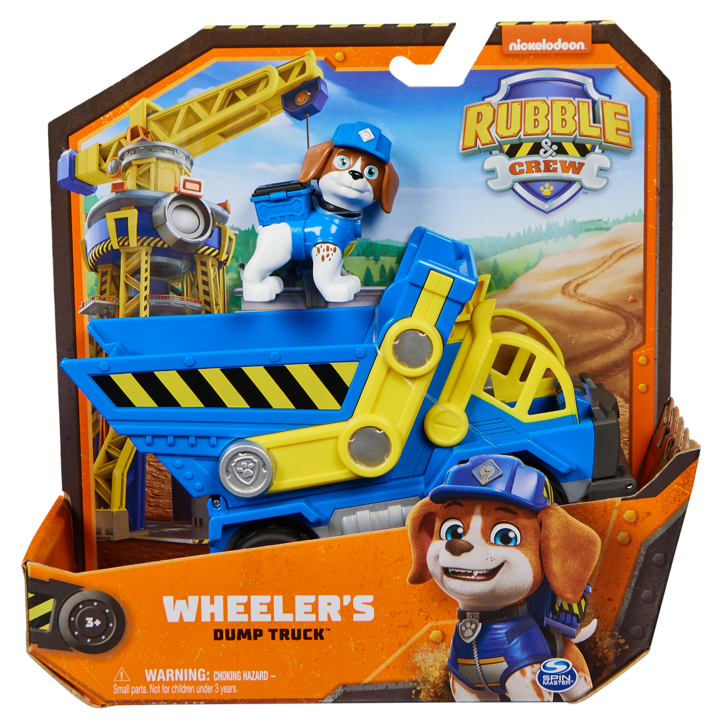 Rubble & Crew - Kipplaster-Baufahrzeug mit Wheeler-Figur, Spielfahrzeug