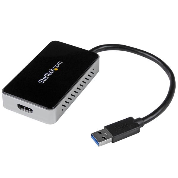 STARTECH.COM USB 3.0 Super Speed auf HDMI Multi Monitor-Adapter - Externe Grafikkarte mit 1 Port USB Hub - 1920x1200/ 1080p