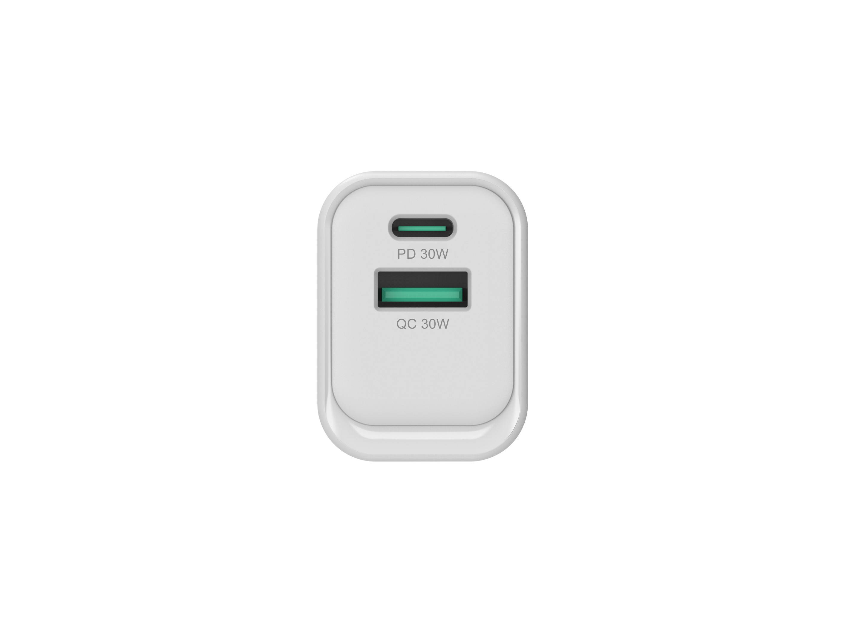 CONCEPTRONIC Ladegerät 2Port GaN USB-C/-A 33WPD3.0/PPS ws