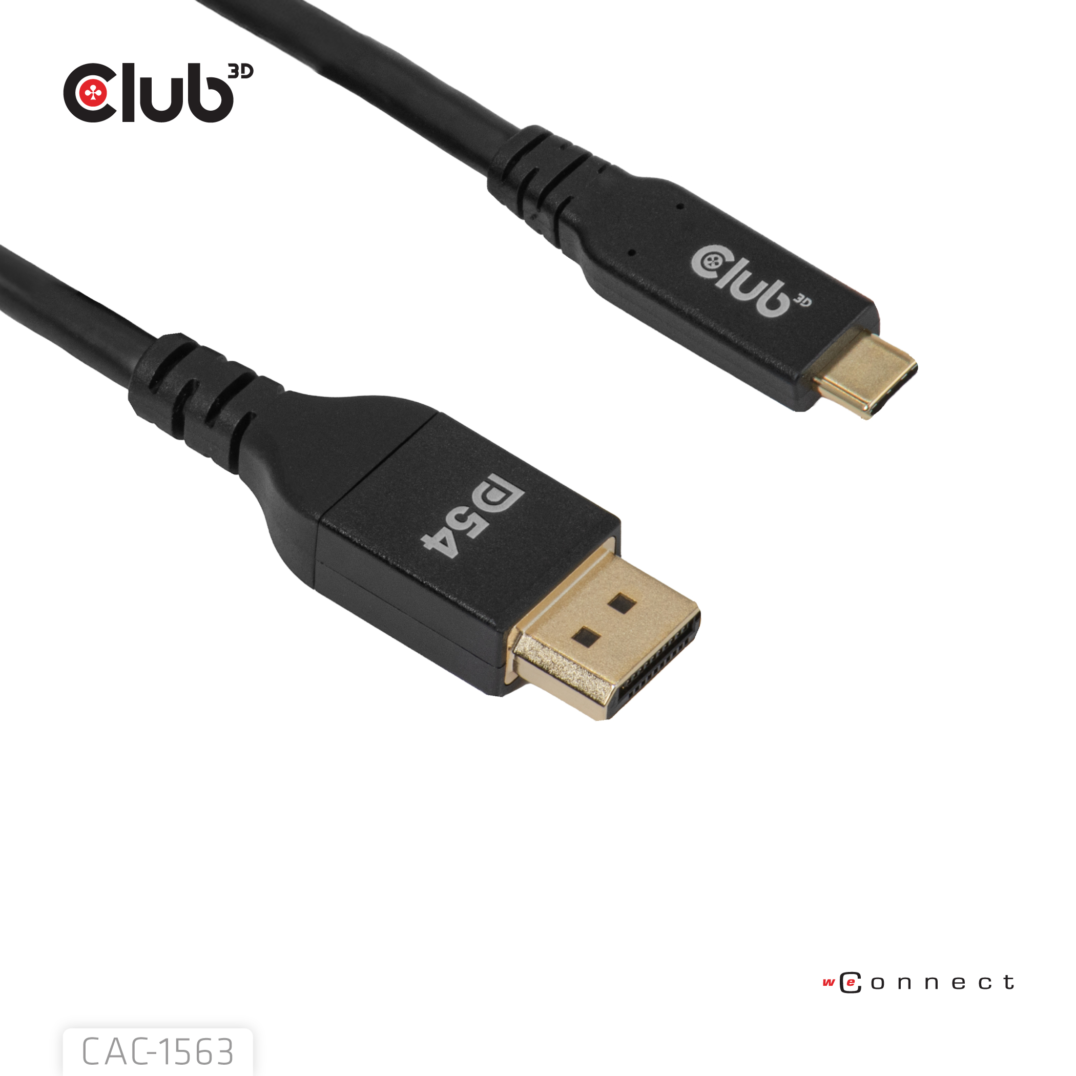 Club3D Kabel USB Typ C  DP 2.1 2m 8K120Hz St/St