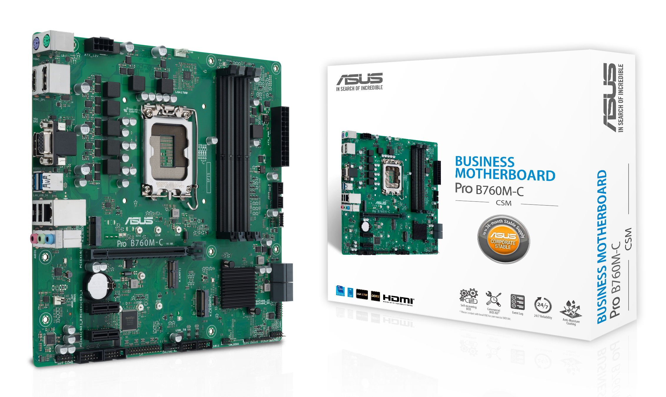 ASUS PRO B760M-C-CSM (INTEL,1700,DDR5,mATX)
