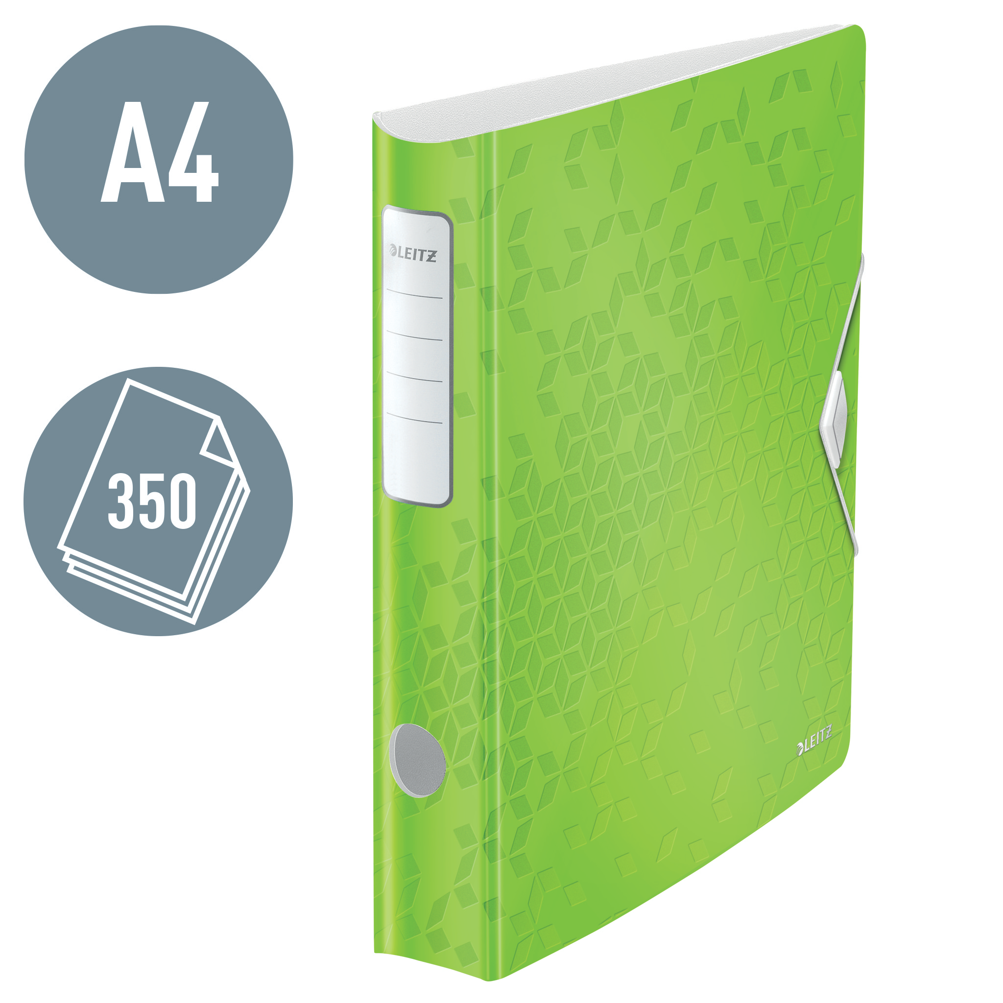 LEITZ Active WOW 1107 Ordner grün Rauten Kunststoff 6,5 cm DIN A4, 1 St.