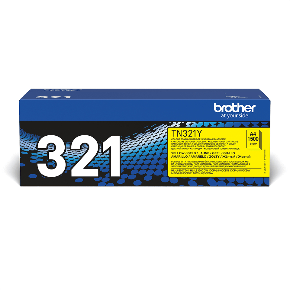 TN-321Y TONER CARTRIDGE YELLOW F/ HL-L8250CDN 1500PGS